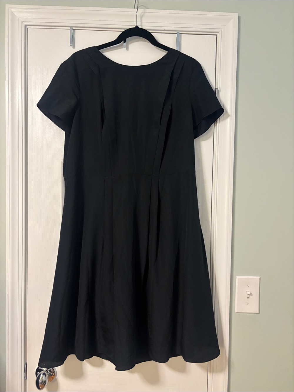 Brooks brothers Classic Black Short-Sleeve A-Line Dress